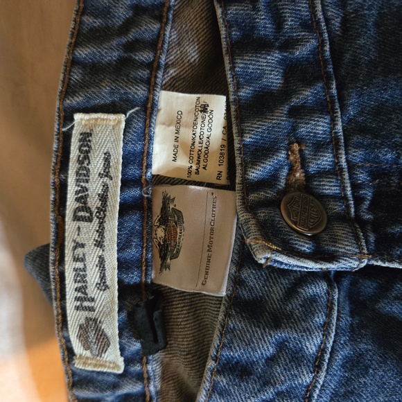 Harley Davidson Jeans Black Tag Boot Cut Women's 10 Tall - Picture 4 of 5